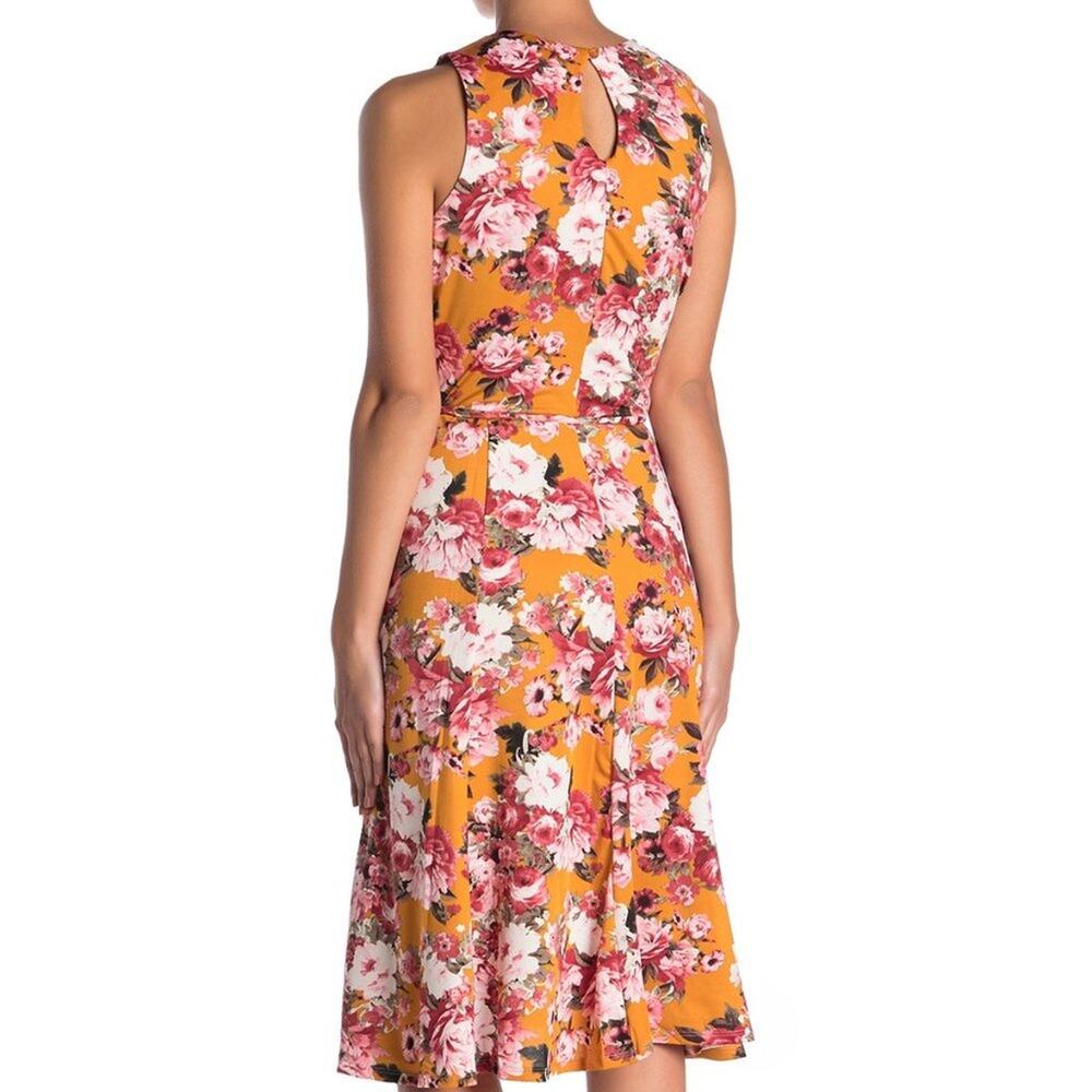 Superfoxx Fit & Flare Dress Sleeveless Floral Size Small